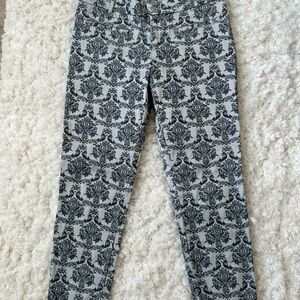 Anthropologie Cartonnier Women’s  Gray Dammask Pants
